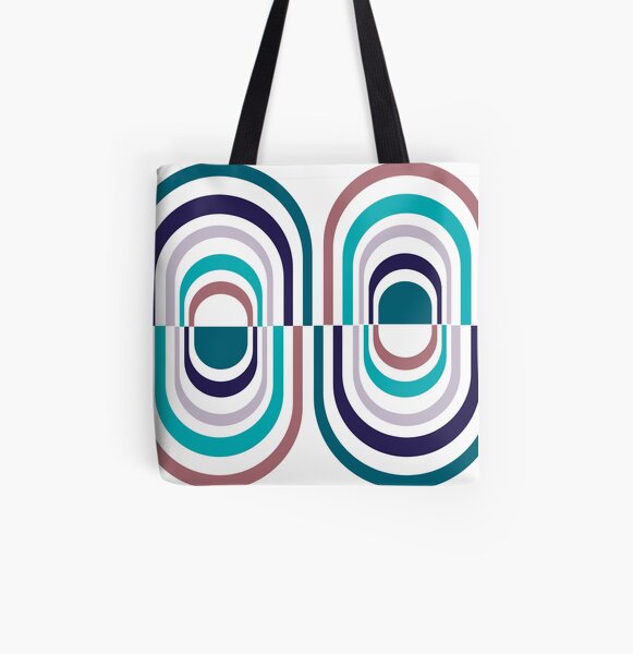 Striped Pill All Over Print Tote Bag