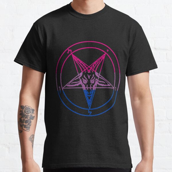 Artikel-Vorschau von Bi Pride Baphomet Pentagramm, designt und verkauft von coa6ulasol7e.