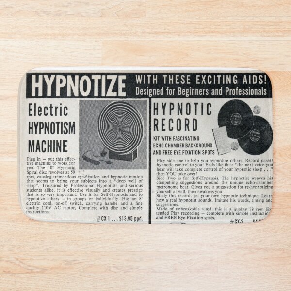 Item preview, Hypnotize - Vintage Retro Hypnotization Aids Ad designed and sold by elevens.