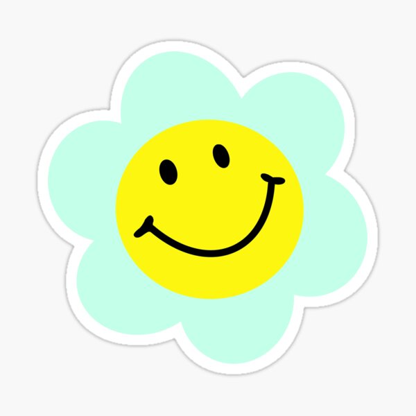 indie smiley face sticker for sale by sistermoiyaa redbubble