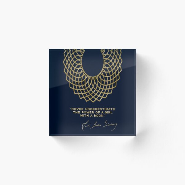 Item preview, Dissent collar, rbg poster, RUTH BADER GINSBURG, lawyer gift Art Board Print designed and sold by GalleryArtField.