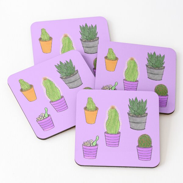 Item preview, Cactus Five (Lilac) designed and sold by beanygeek.