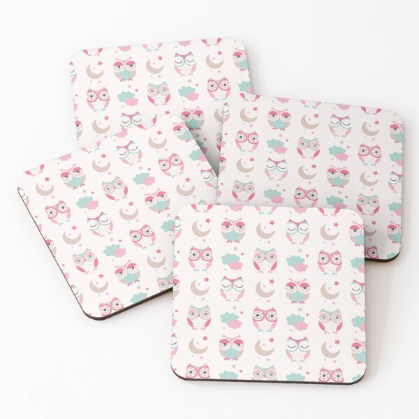 Item preview, Cute Pink Owl Pattern  designed and sold by Graphix-Space.