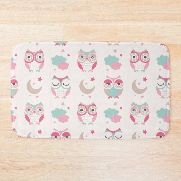 Item preview, Cute Pink Owl Pattern  designed and sold by Graphix-Space.