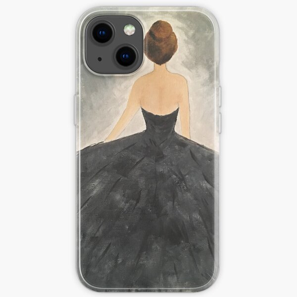 Oil Painting of Chic Ballerina on Canvas iPhone Soft Case