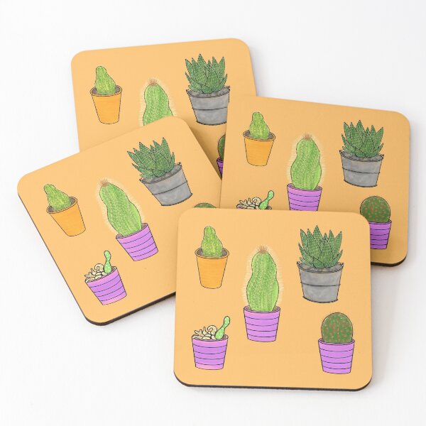 Item preview, Cactus Five (Orange) designed and sold by beanygeek.
