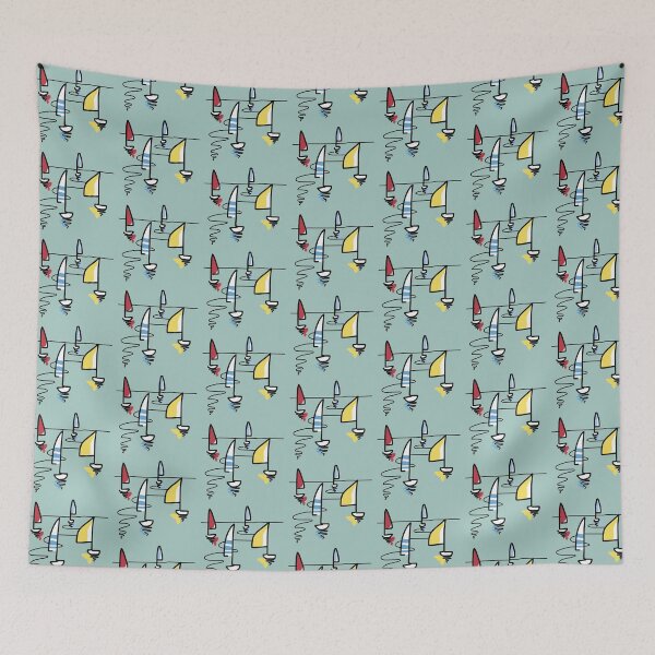 Item preview, Yachts Sailing On The Sea designed and sold by LotusCreations.