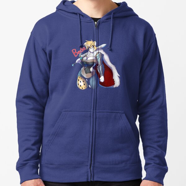 Warrior Cheetah Beda Zipped Hoodie