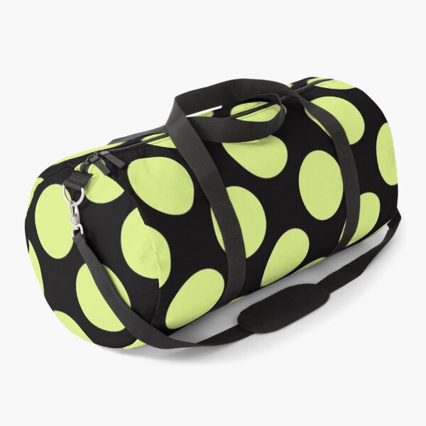 Item preview, Yellow Polka Dots with Black Base designed and sold by LifestylePrints.