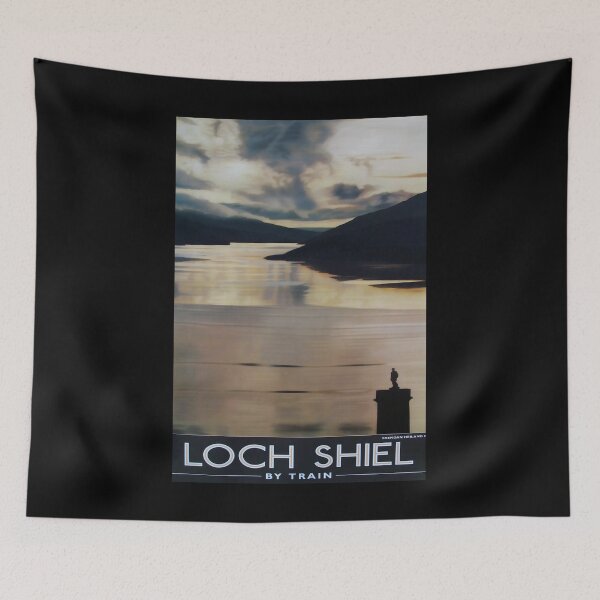 Item preview, Loch Shiel retro poster designed and sold by CorasPosters.