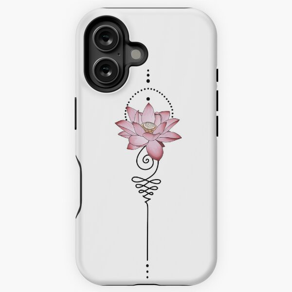 Item preview, Pink Japanese Lotus Flower Unalome Spiritual Buddhism Yoga Tattoo designed and sold by Koalaslifestyle.