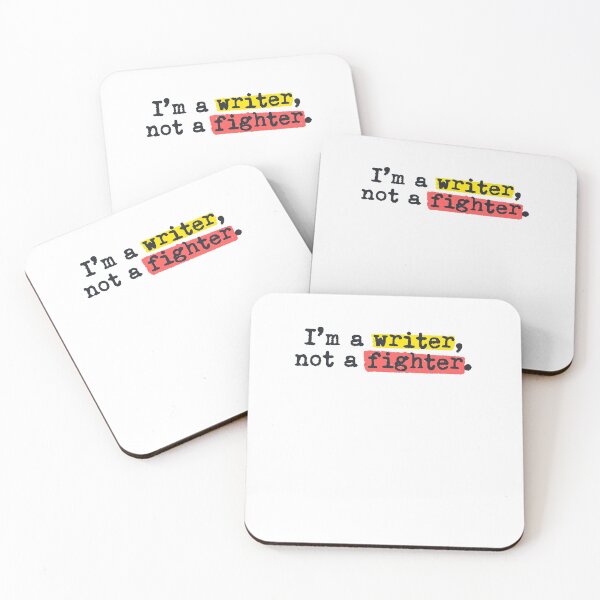 Item preview, I'm A Writer Not A Fighter Books Journalist designed and sold by thefrshmachine.