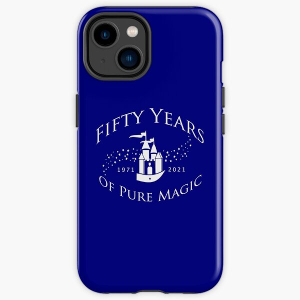 50 Years of Pure Magic (Disney World 50th Anniversary, Light Text) iPhone Tough Case
