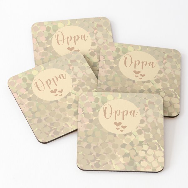 Item preview, Oppa with texture sweet beige background designed and sold by Aura-E.