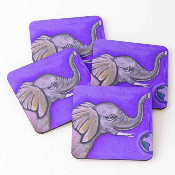 Item preview, Playful Purple Elephant  designed and sold by SarahRoseArt.