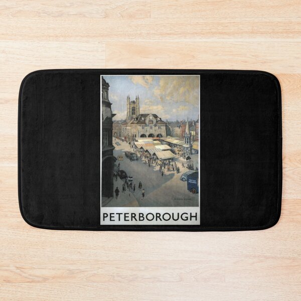 Item preview, Peterborough retro poster designed and sold by CorasPosters.