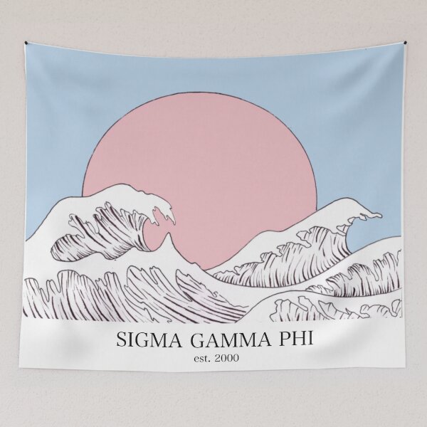 Item preview, Sigma gamma phi waves fredonia sgphi thusa  designed and sold by briellescozz.