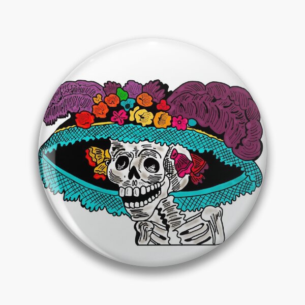 Item preview, colorful catrina designed and sold by paoalvarezh.