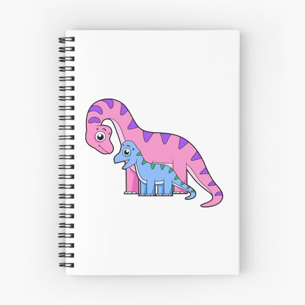 Item preview, Cute illustration of a mother and child Brachiosaurus. designed and sold by StocktrekImages.