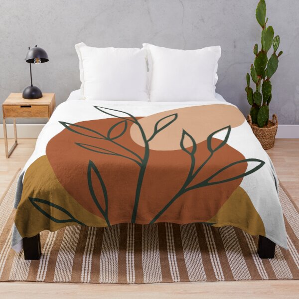 Item preview, Modern Art Leaves Pink & Gold designed and sold by StudioPosies.