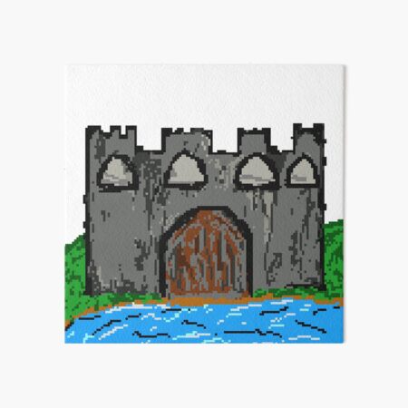 Pixel Art Castle Art Board Prints Redbubble