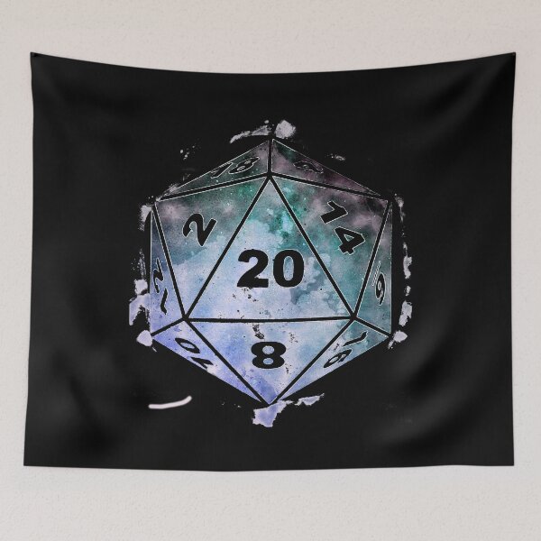 Item preview, Galaxy Watercolor Dice | D20 Galaxy Critical Roll designed and sold by JacobPloesser.