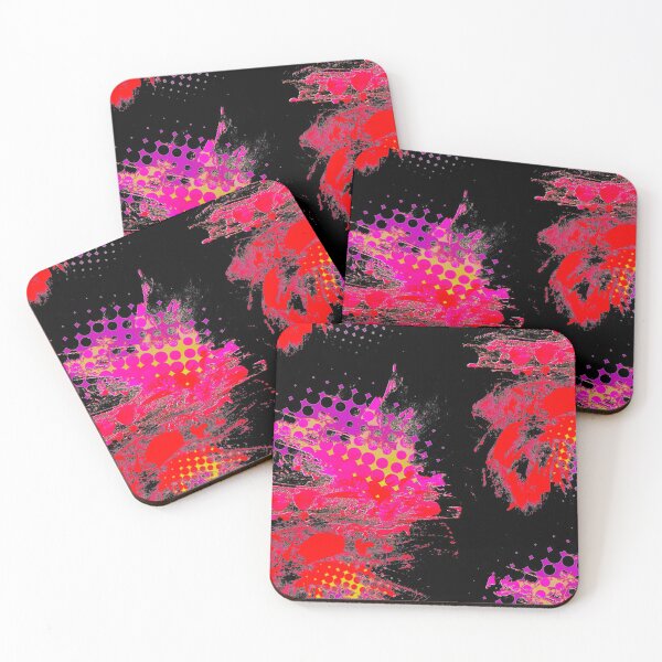 Item preview, Neon color pattern - black background designed and sold by Rockergandalf.