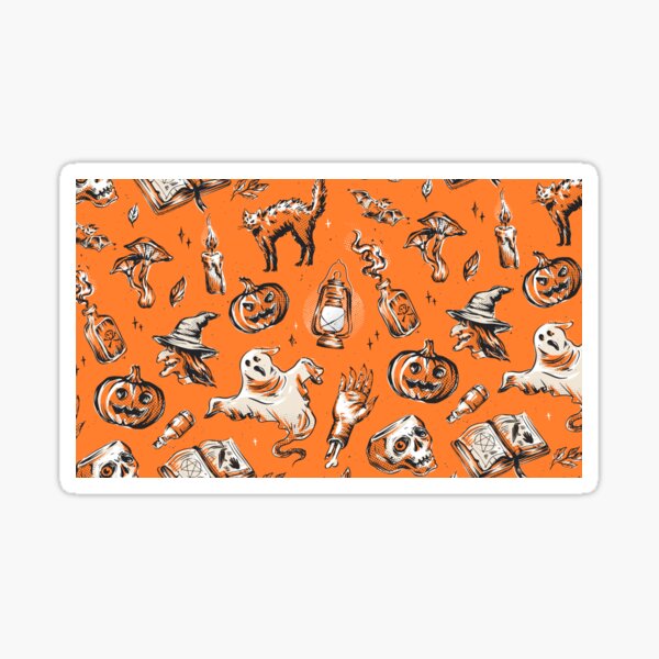 Item preview, Halloween orange ghost mask designed and sold by Archifeel.