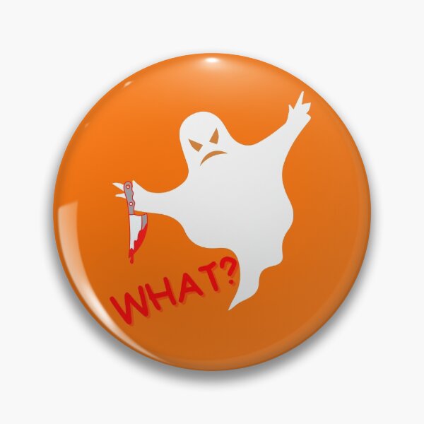 Item preview, Funny Murderous Ghost Holding Knife / Scary Halloween 2022 designed and sold by olegarh.