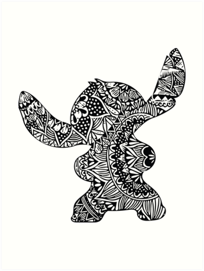 Download "Stitch Zentangle" Art Print by ehoehenr | Redbubble