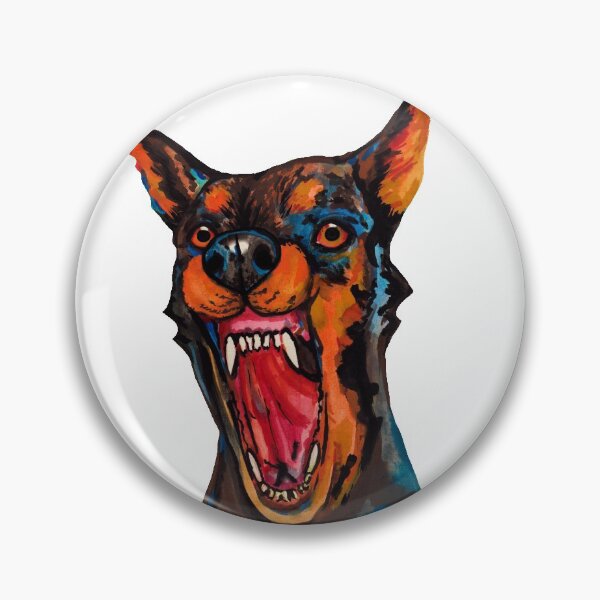 Item preview, Angry watercolor doberman dog designed and sold by susserain.