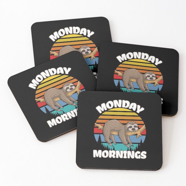 Item preview, Funny Sloth on Monday Morning, Cute Lazy Relaxing Humor Gift designed and sold by PrintOfi.
