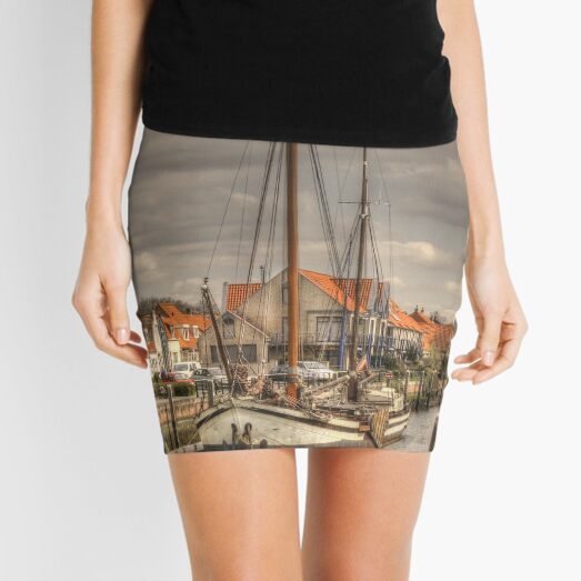 'Home is where the anchor drops' Mini Skirt