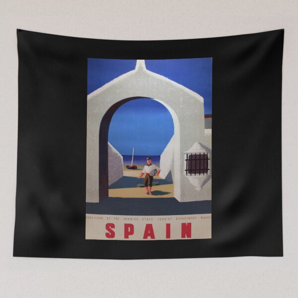 Item preview, Spain retro poster designed and sold by CorasPosters.