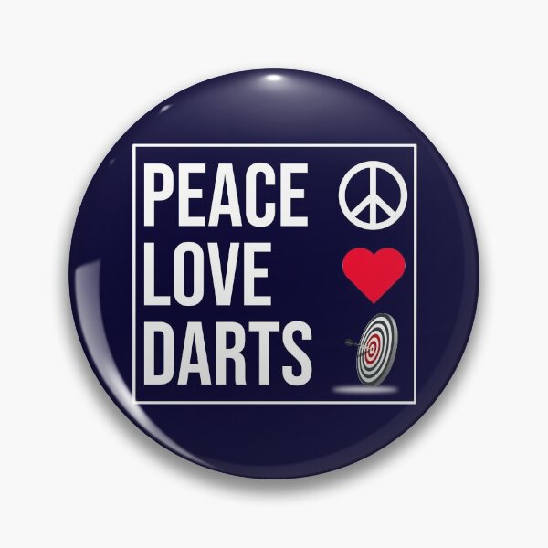 Item preview, Peace Love Darts designed and sold by CatArtStore.