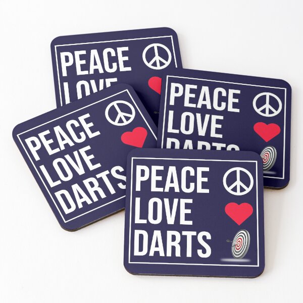 Item preview, Peace Love Darts designed and sold by CatArtStore.