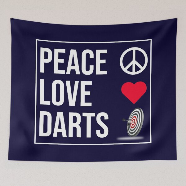 Item preview, Peace Love Darts designed and sold by CatArtStore.