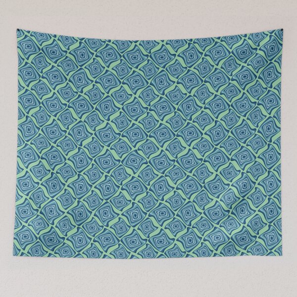 Item preview, Squiggly twisted squares abstract designed and sold by Natural-Avenue.
