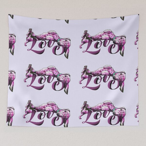 Item preview, Love Dachshund Flower Design, Purple Doxie designed and sold by rdowerarts.