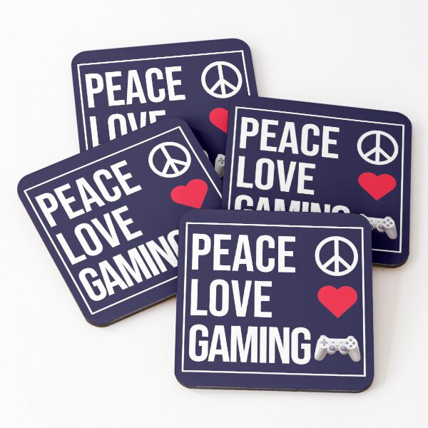 Item preview, Peace Love Gaming designed and sold by CatArtStore.