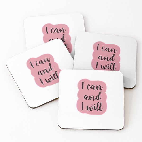 Item preview, I Can And I Will motivational quote designed and sold by adesignworld.