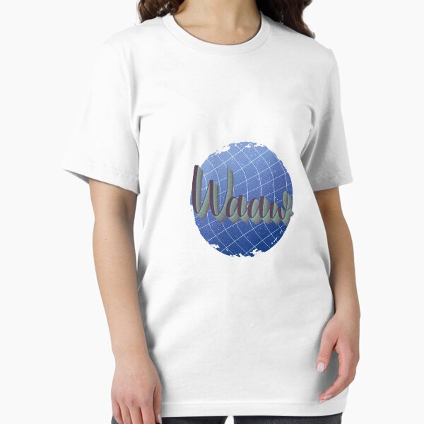 Vista previa del artículo con la obra «camiseta waaw», diseñado y vendido por Archifeel.
