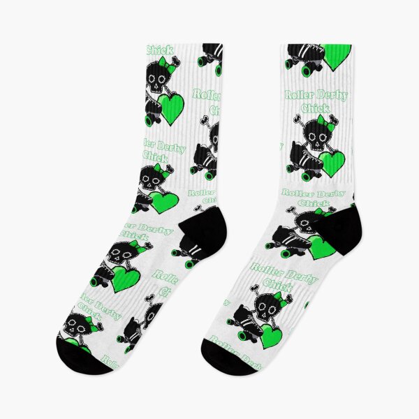 Item preview, Roller Derby Chick (Green) designed and sold by blakcirclegirl.