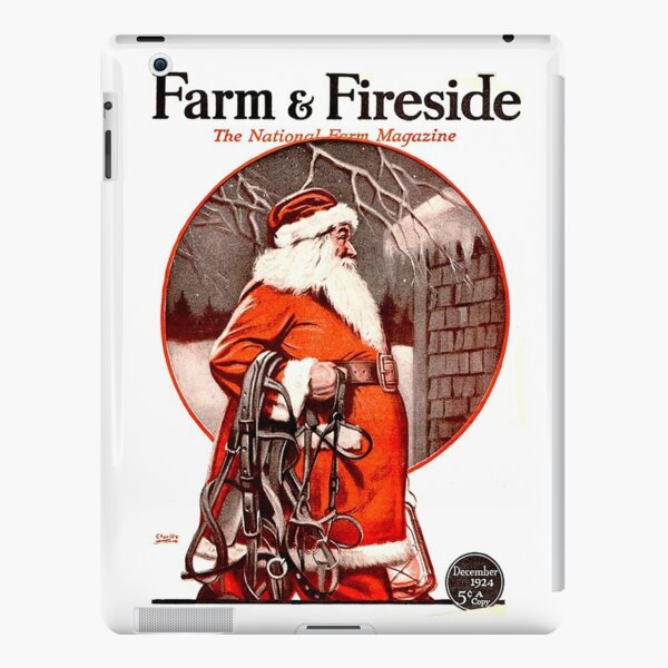 Vintage Santa Farm & Fireside Magazine Cover (1924) iPad Snap Case