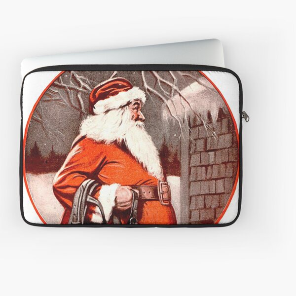 Vintage Santa Farm & Fireside Magazine Cover (1924) Laptop Sleeve