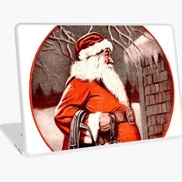 Vintage Santa Farm & Fireside Magazine Cover (1924) Laptop Skin