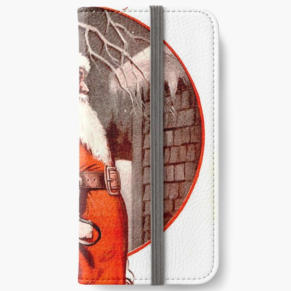 Vintage Santa Farm & Fireside Magazine Cover (1924) iPhone Wallet