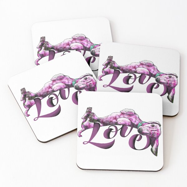 Item preview, Love Dachshund Flower Design, Purple Doxie designed and sold by rdowerarts.