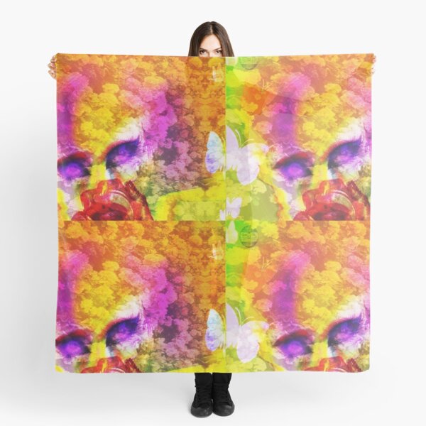 Girl made of flowers Scarf