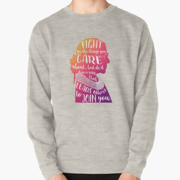 RBG quote silhouette Pullover Sweatshirt